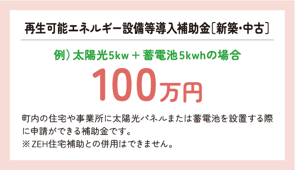 再生可能エネルギー設備等導入補助金