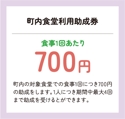 町内食堂利用助成券