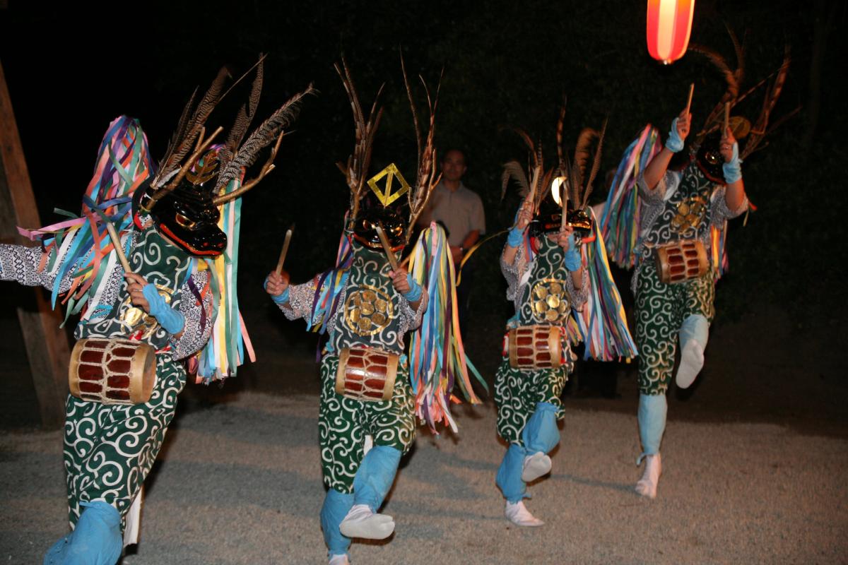 熊川稚児鹿舞奉納（2009年8月26日撮影） 写真 6