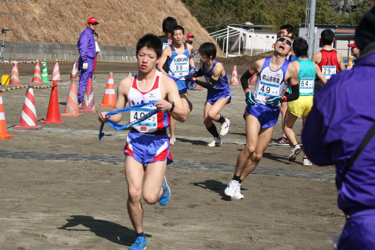 一般男子町外の部のたすきリレー