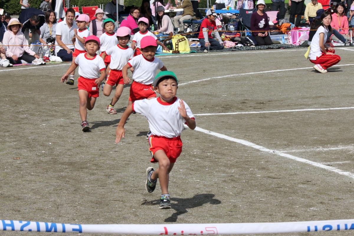 大きく腕を振りラストスパート！