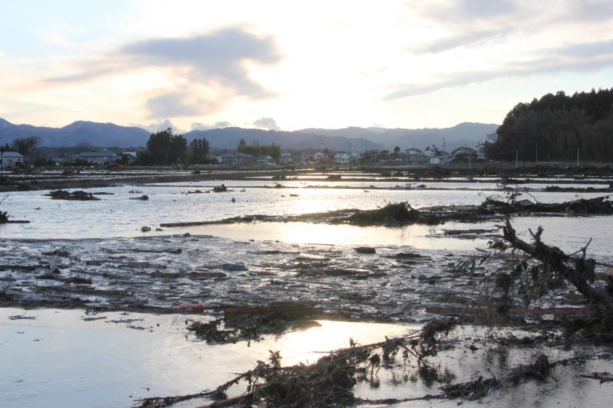 東日本大震災発生直後の町内（2011年3月11日） 写真 10