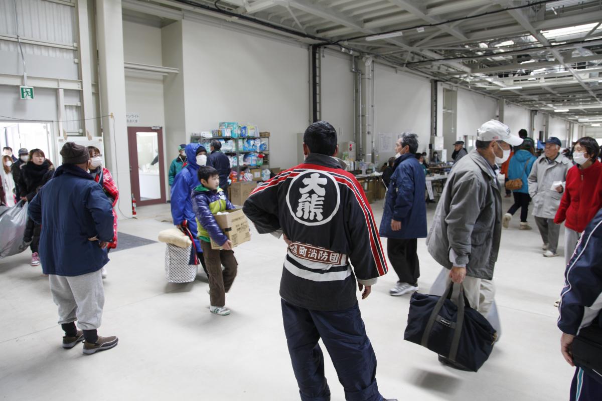 田村市内の避難所（2011年3月18日） 写真 7