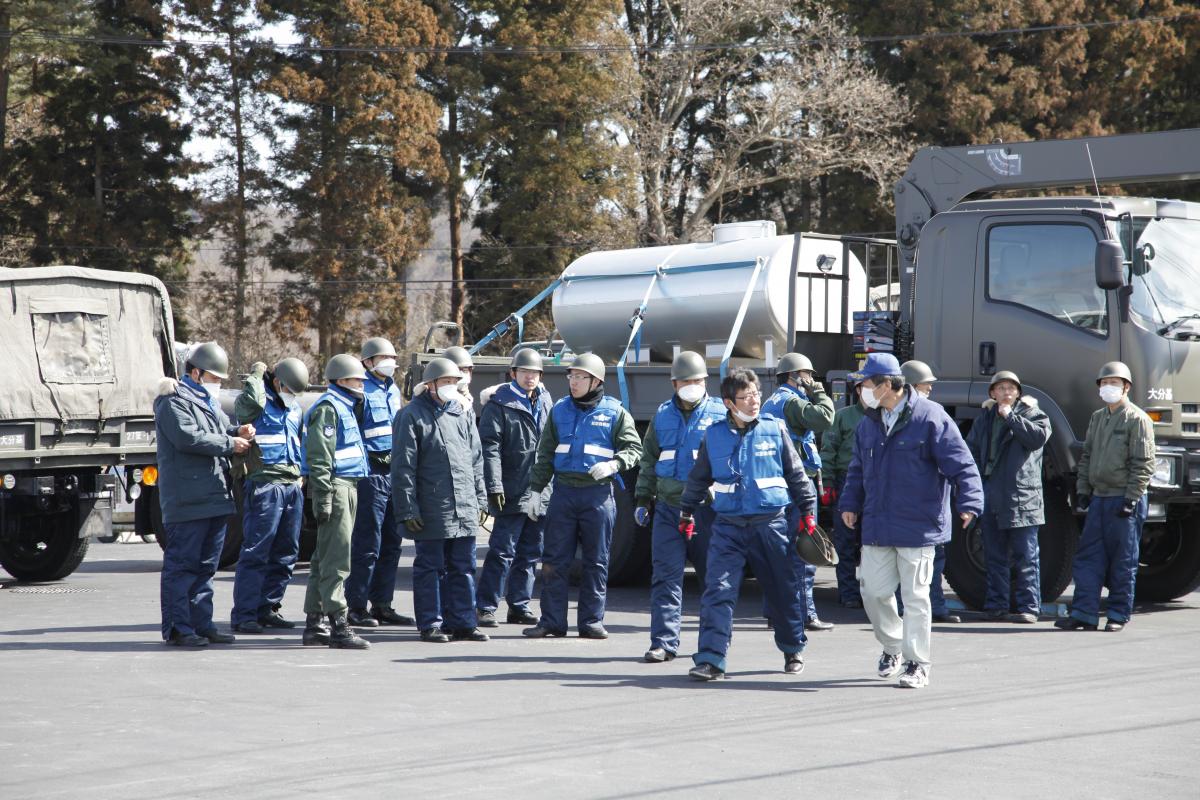 田村市内の避難所（2011年3月18日） 写真 11