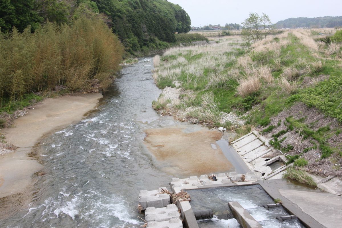 町内の様子-学校と熊川（2012年5月17日） 写真 19