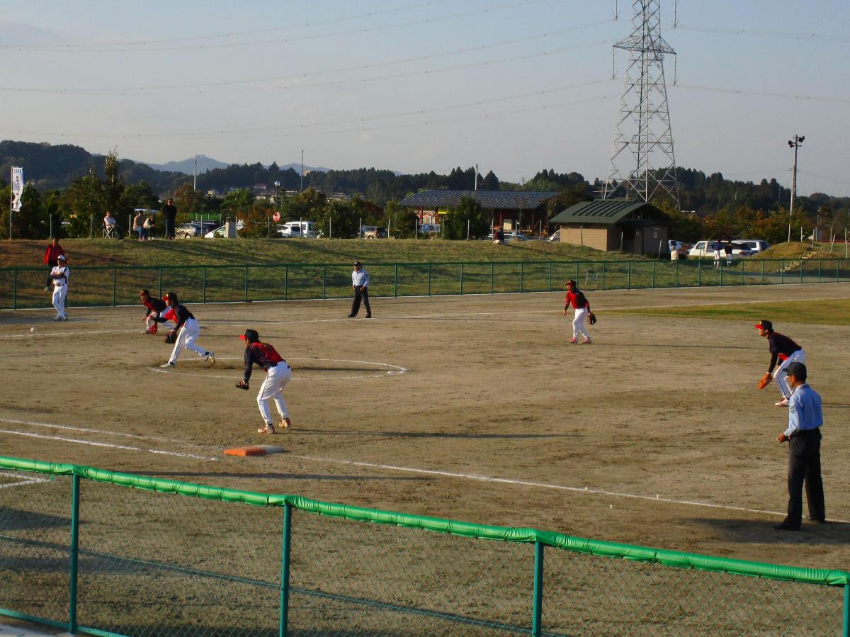 粘りの野球で善戦した大熊町チームの皆さん