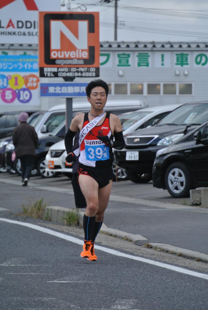 6区8.3キロを走る選手