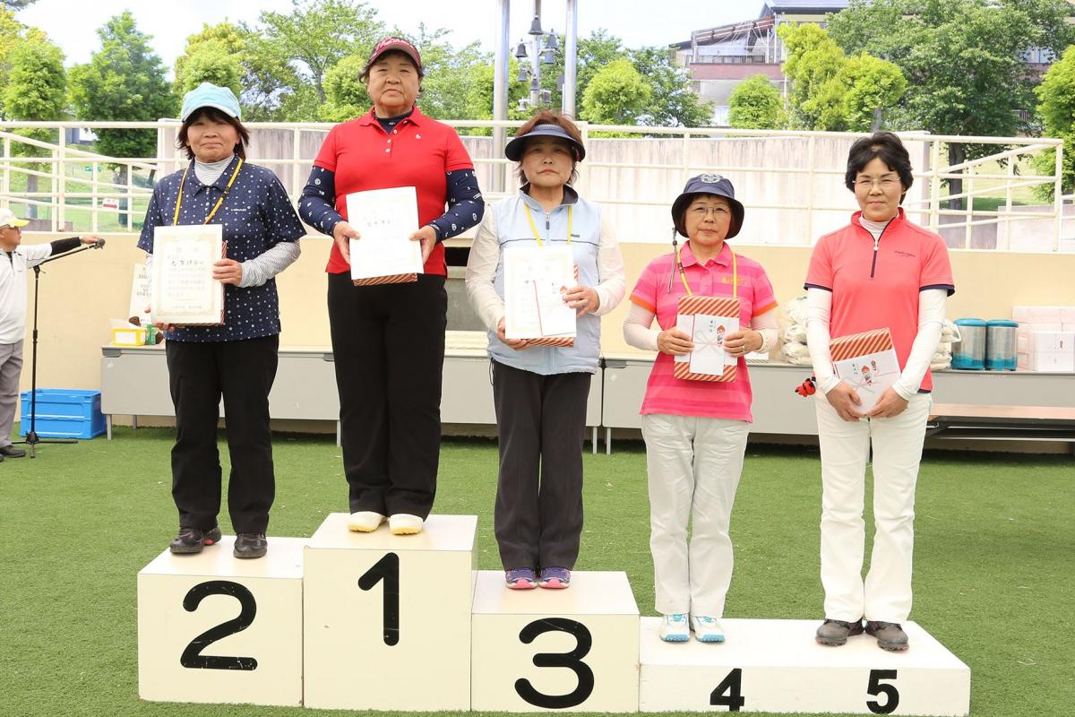 女子の部で入賞した5人の参加者