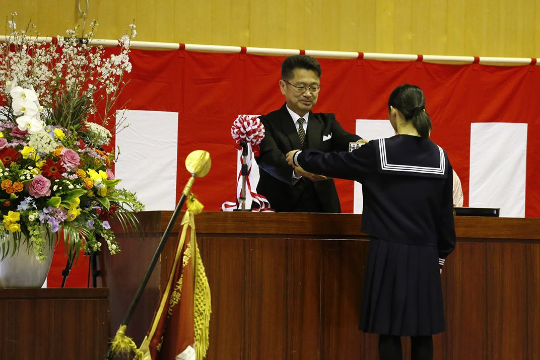 平成28年度大熊中学校卒業証書授与式（2017年3月13日撮影） 写真 5