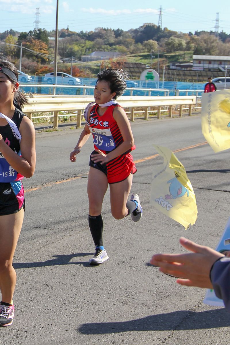 15区を走る渡辺選手