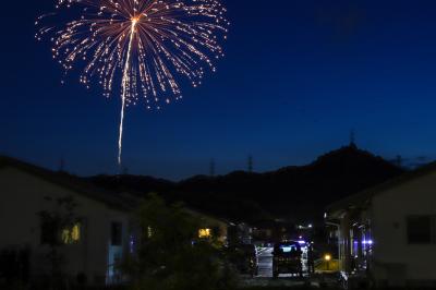 町内に打ち上げられた花火