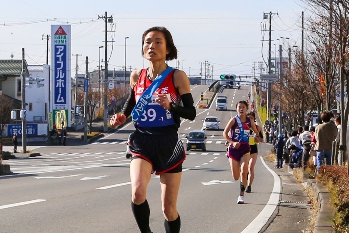 1区4.7km、郡山市内を走る1区渡辺選手