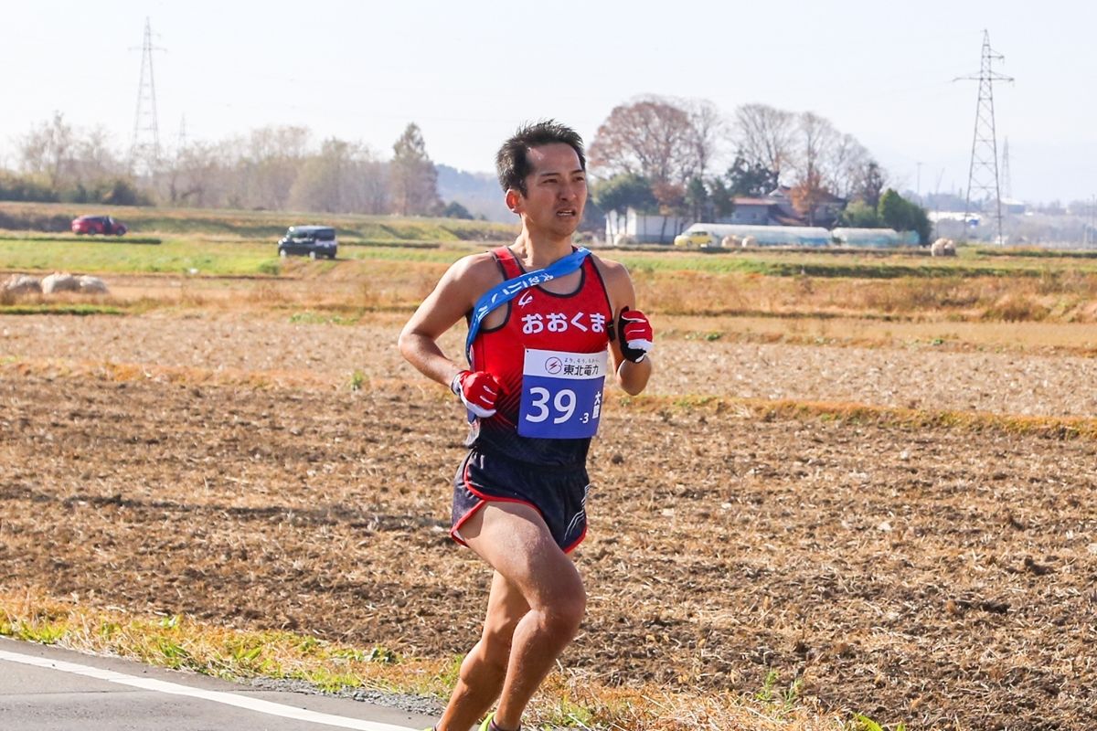 3区9.3kmを走る初出場の高橋選手