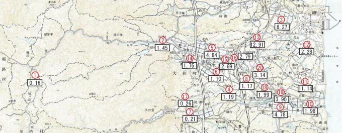 5月の測定地点図