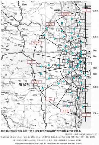 20km圏内全測定データ図面