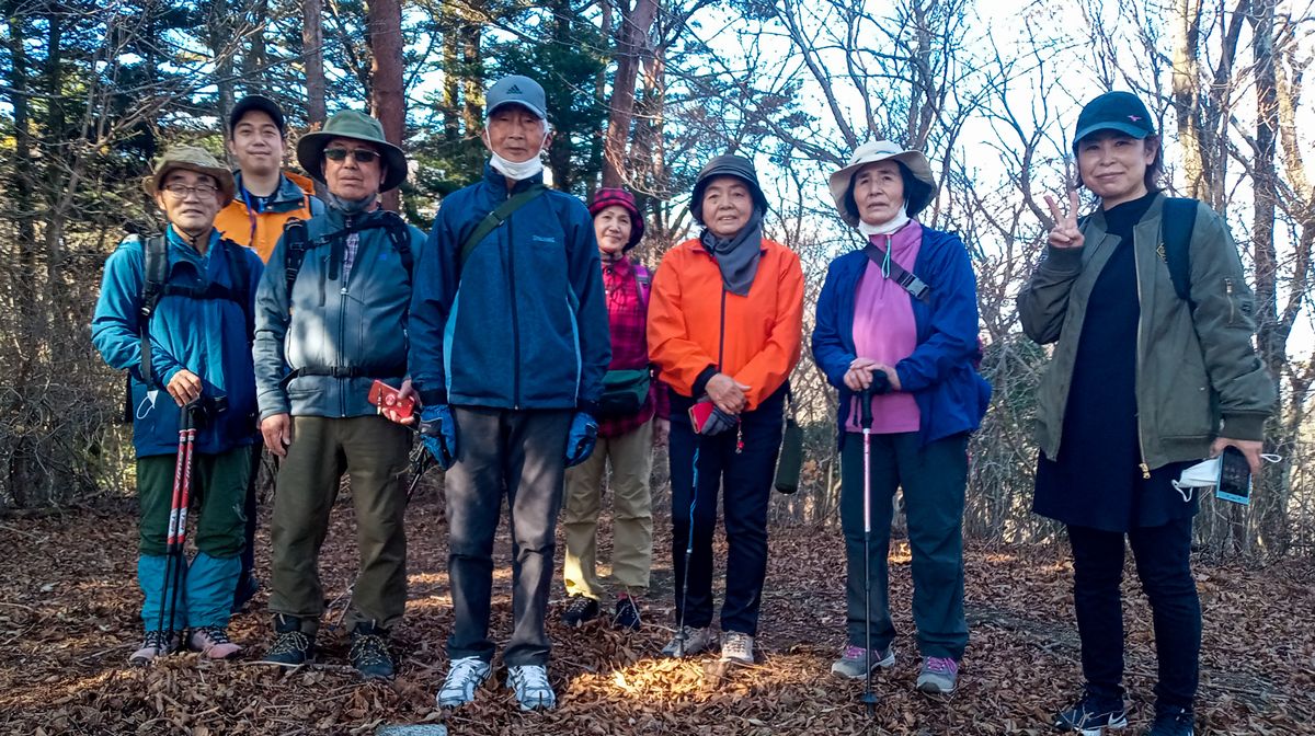 五社山を散策した参加者