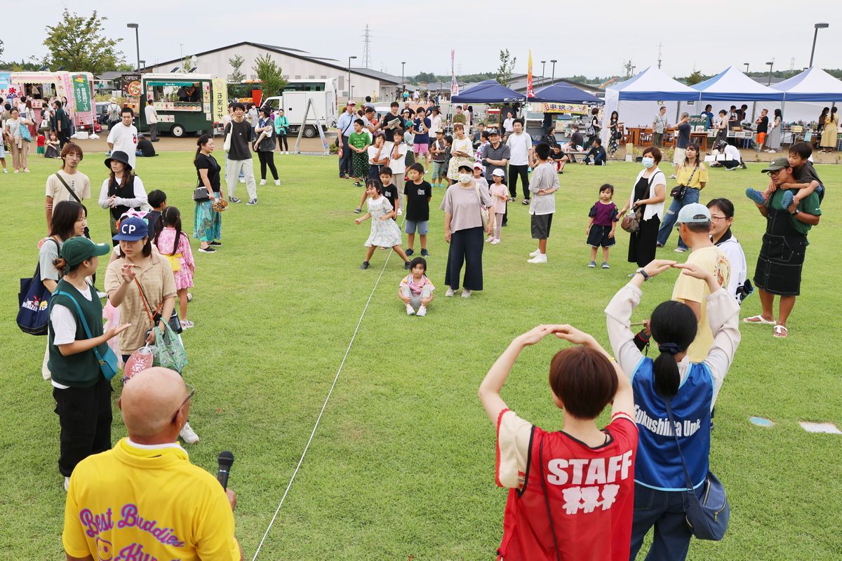 答えはどっち。大熊町を題材にした○×（マルバツ）クイズで盛り上がる来場者