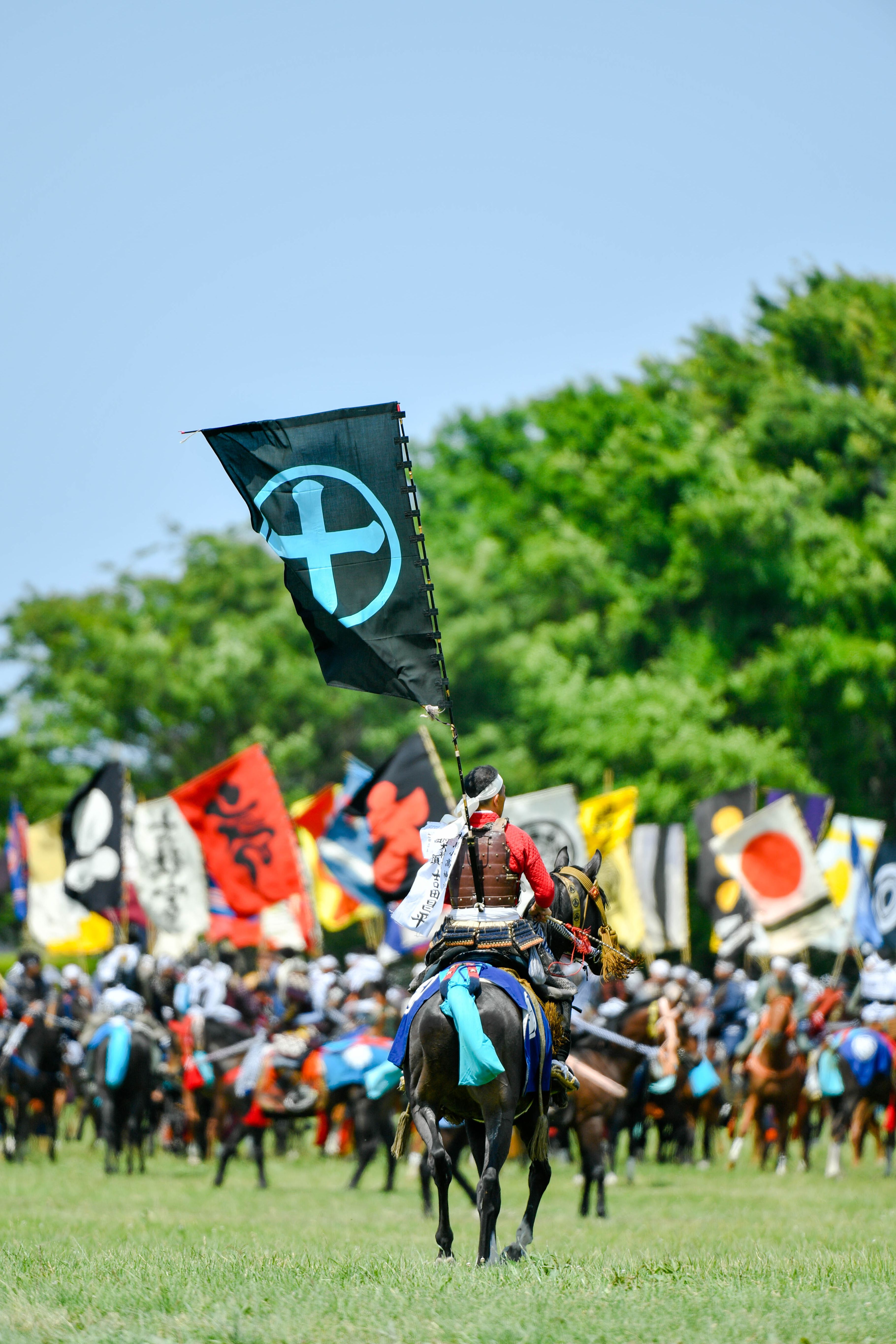 神旗争奪戦に向かう組頭を務めた吉田さん