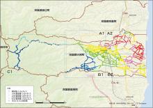 全体図空間線量率測定結果