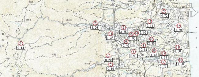 5月の測定地点図