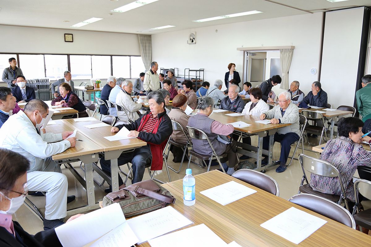 いわき市草野公民館で行われた創立総会