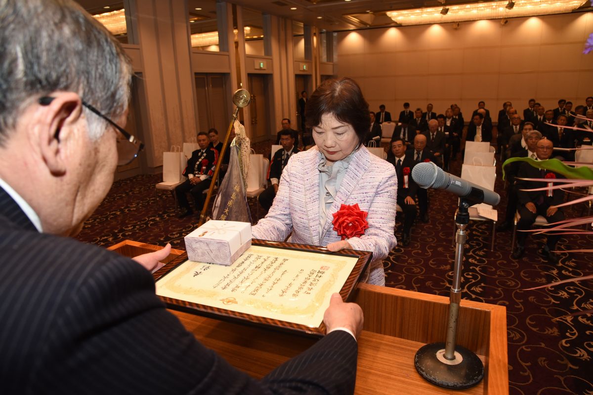 功労章に選ばれた根本さん