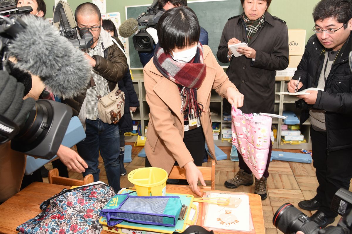 自分の物が意外とたくさん残っていて驚きましたと話した当時2年生の生徒