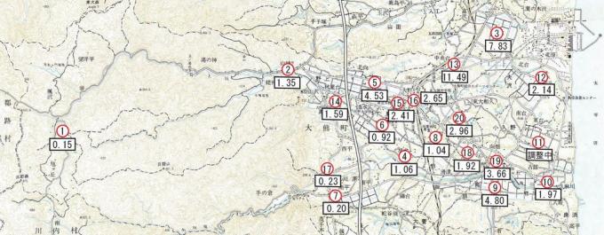 10月の測定地点図