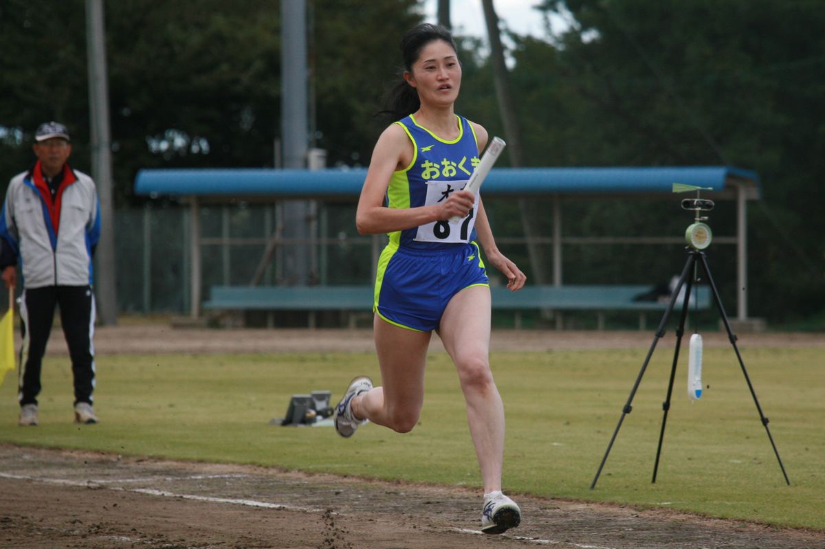 第3位の成績を収めた陸上女子